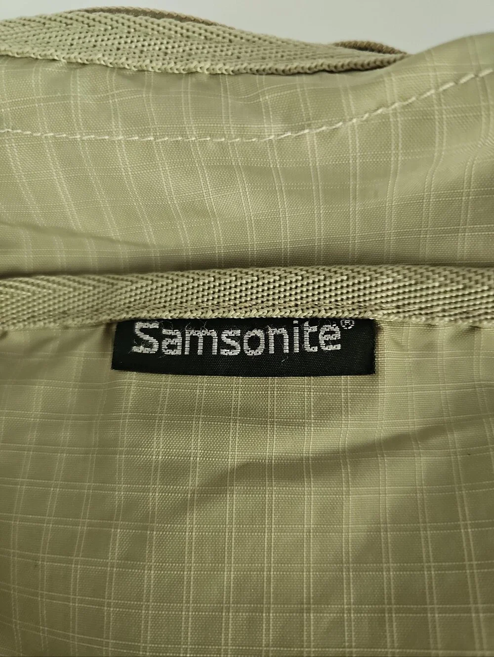 Samsonite Light Olive Green Messenger Crossbody Bag